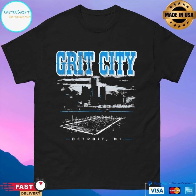 Grit City Detroit Mi T-shirts