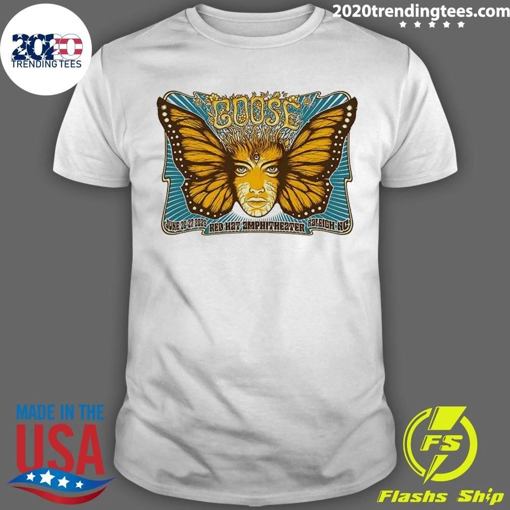 Goose The Band At Red Hat Amphitheater In Raleigh NC On June 26 27 2026 Shirt
