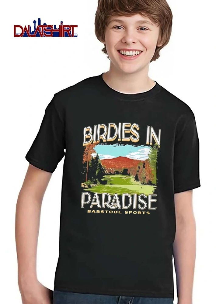 Barstool Sports Birdies In Paradise Golf Course Mountain Autumn Landscape shirt