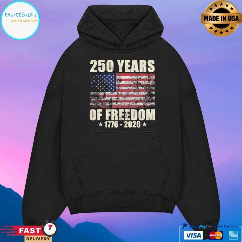 250 Years Of Freedom 1776-2026 Flag America T-shirts