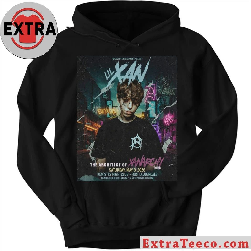 Lil Xan The Architect of XanArchy Tour 2026 Schedule Venue Tour T-Shirt