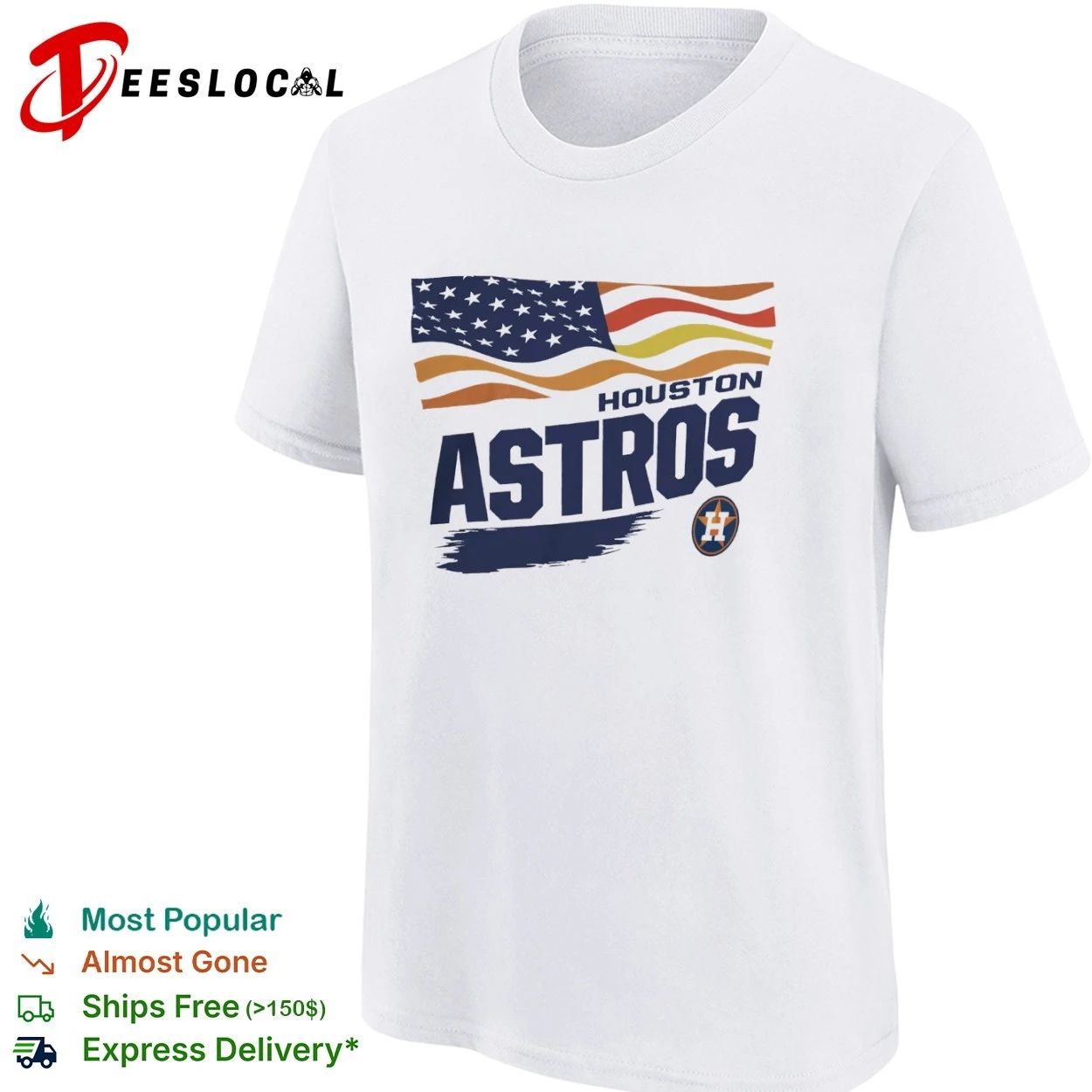 Houston Astros Starter Waving Flag MLB T-shirt