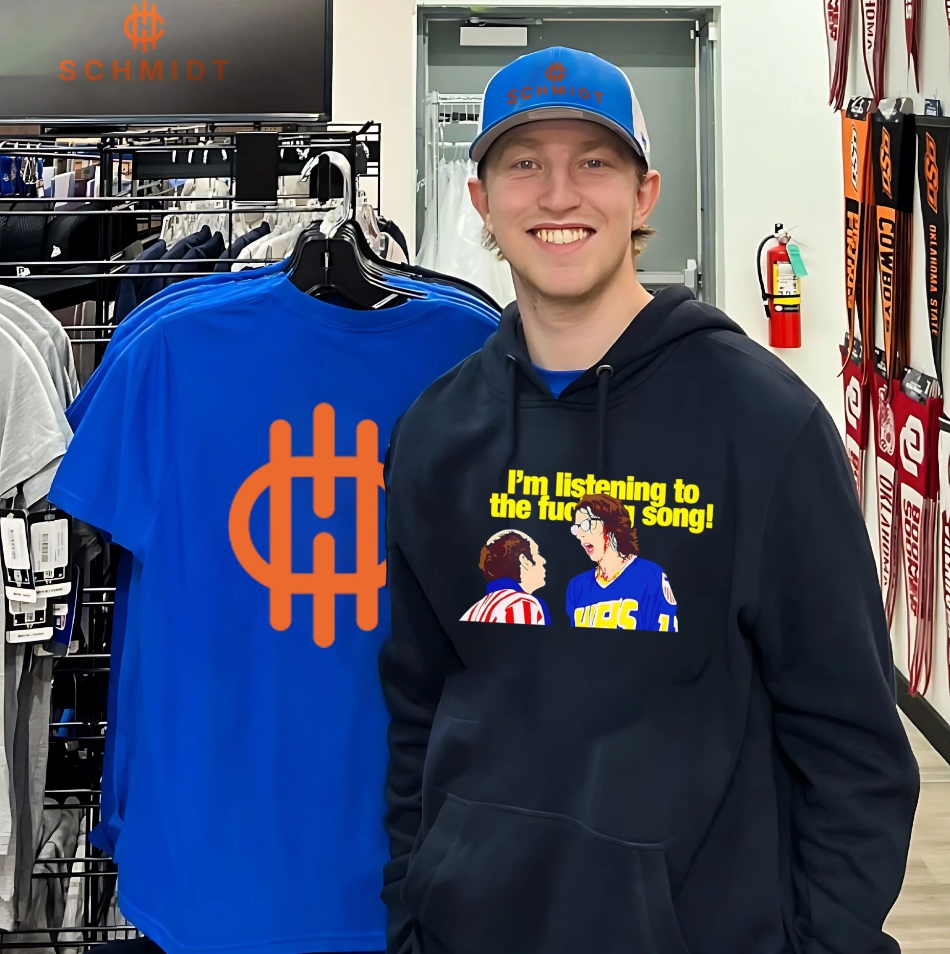 Hanson Brothers National Anthem I’m listening to the fucking song meme shirt