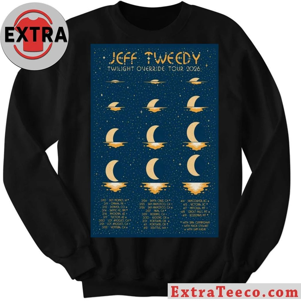 Jeff Tweedy Twilight Override March-April 2026 Tour Poster T-Shirt