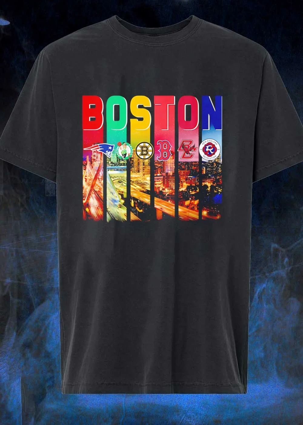 Boston Sports Apparel Patriots Celtics Bruins Red Sox BC Revolution Team shirt