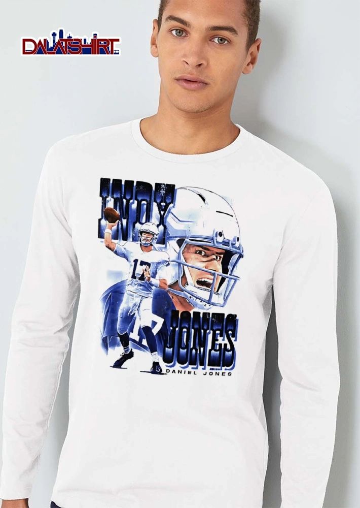Indy Jones Daniel Quarterback Throwing Football Helmet Close Up shirt