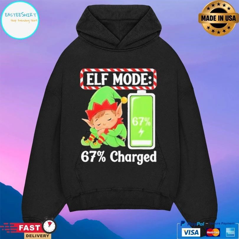Elf Mode 67 Charged Funny Christmas 2025 T-shirts