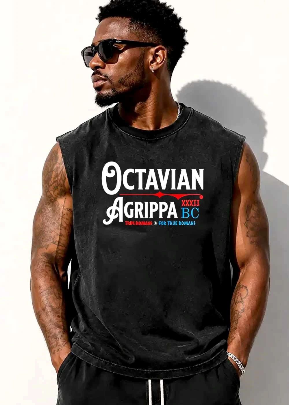 True Romans For Octavian Agrippa Xxxii Bc Red Swirl Line shirt