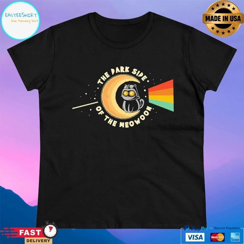 The Dark Side Of The Meowoon T-shirts