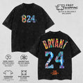 Retro Kobe Bryant Acid Washed T-shirt Heavy Cotton Graphic Tee Basketball Top