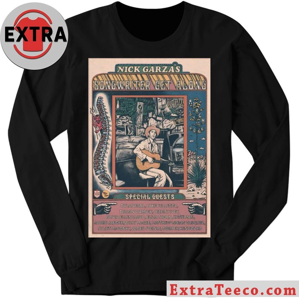 Original Nick Garza’s Get Along Fischer TX March 14 2026 Poster Shirt