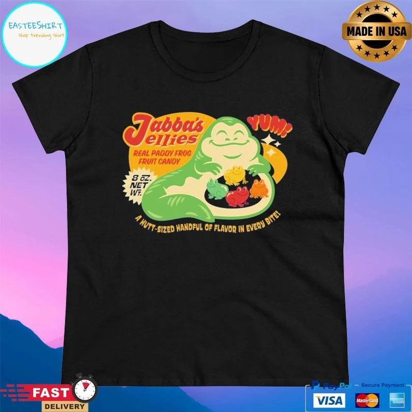 Jabba’s Jellies Real Paddy Frog Fruit Candy A Hutt Sized Handful Of Flavor In Every Bite T-shirts