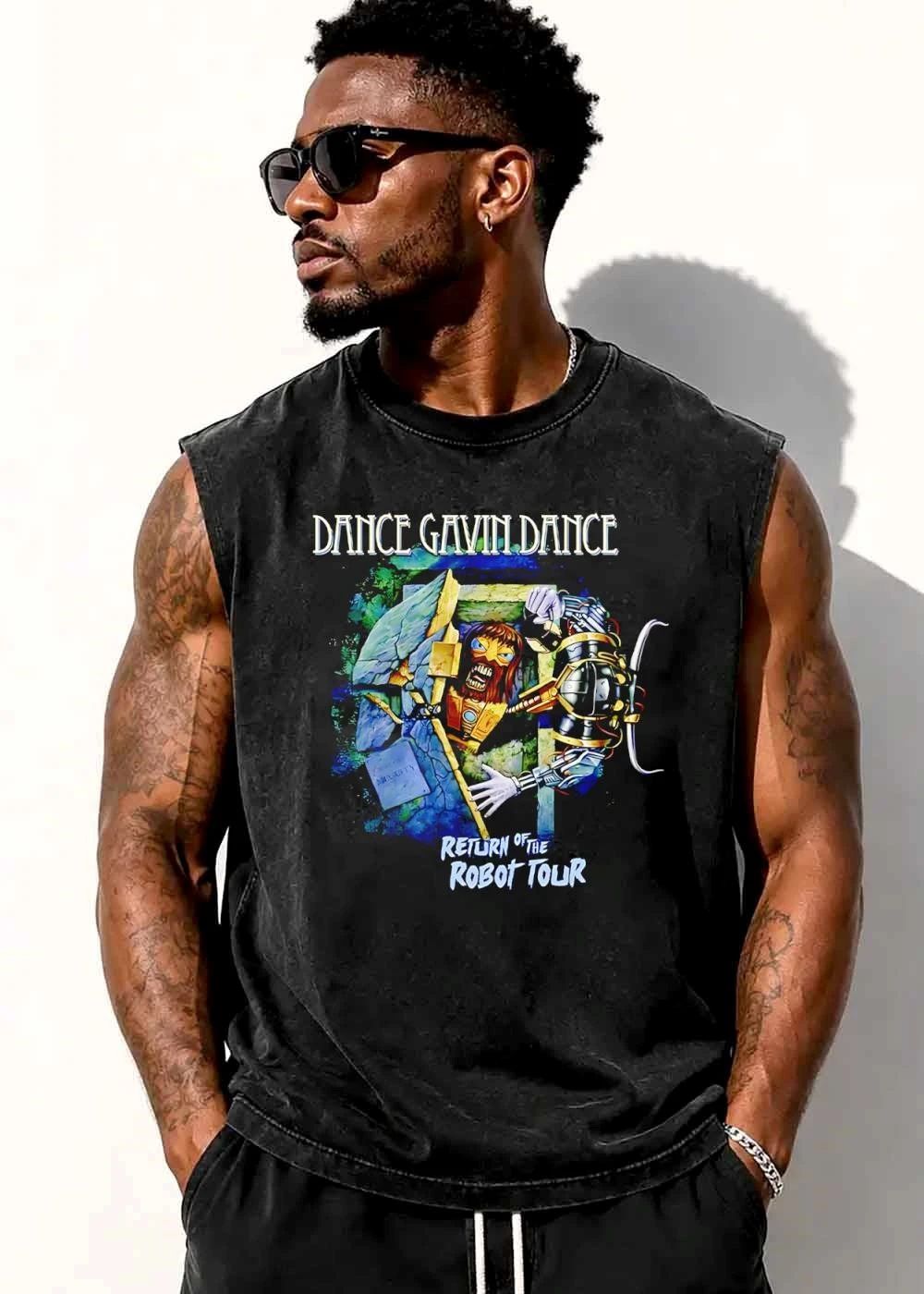 Dance Gavin Return Of The Robot Tour Cyborg Monster Breaking Stone Wall shirt