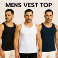 Mens Vest Tops Cotton Plain Classic Vests Summer Training Gym Tank Top