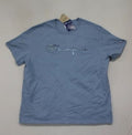 Champion Men Blue Shirt Short Sleeve Casual 3D Emblem Size 3XL