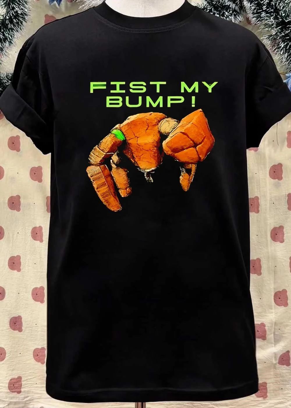 Fist My Bump Fist Bump Rock Creature Graphic T-Shirt