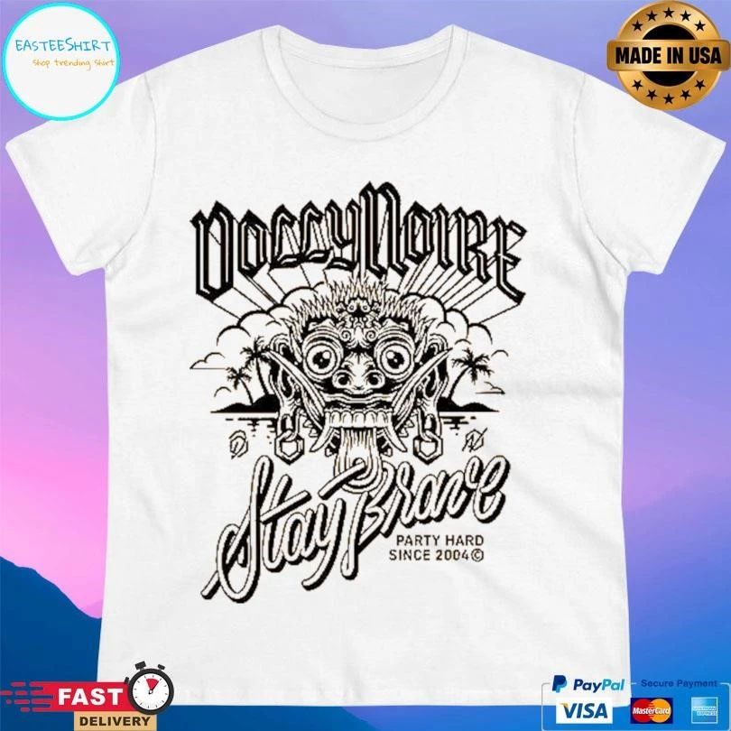 Bali Mask Dolly Noire Stay Brance Party Hard Since 2004 T-shirts