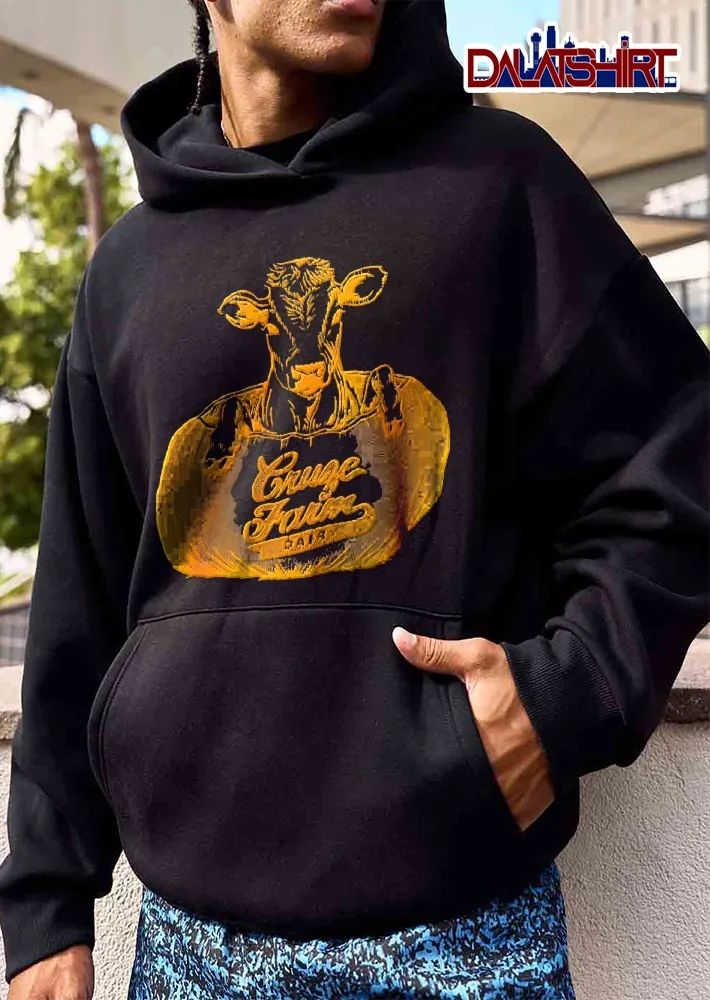 Cruze Farm Dairy Cow Head Hooves Emerging From Glowing Pumpkin Line Art shirt