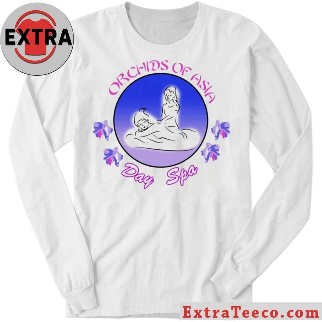 Bill Belichick’s Girlfriend Wears Orchids of Asia Day Spa & Massage Shirt