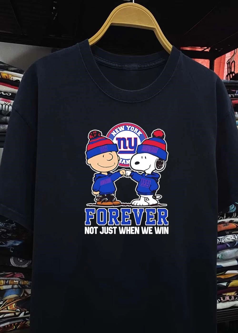 Peanuts Gang Forever Not Just When We Win New York Giants shirt