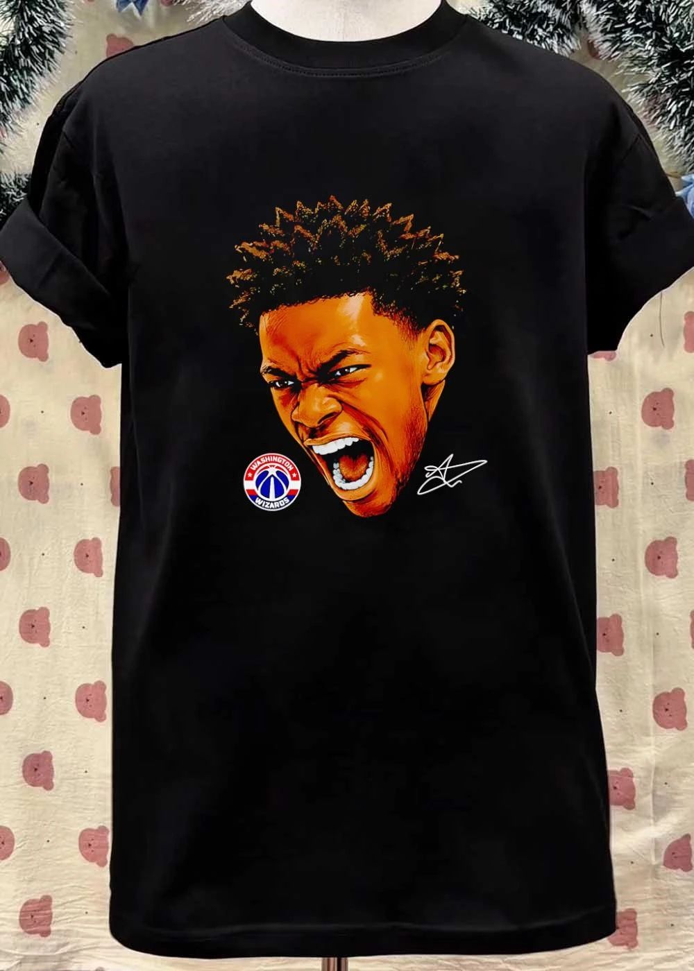 Washington Wizards Basketball Player Screaming Illustration T-Shirt