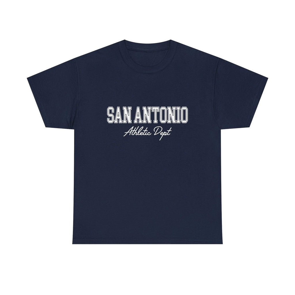 San Antonio Texas Vintage Souvenir Simple Y2k Aesthetic, Athletic Dept Tee
