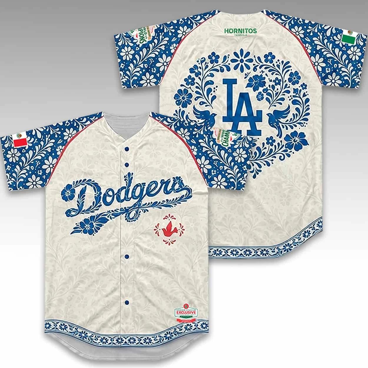 New!! Los Angeles City Dodger Mexican Heritage Jersey All Size, Shirt For Fans