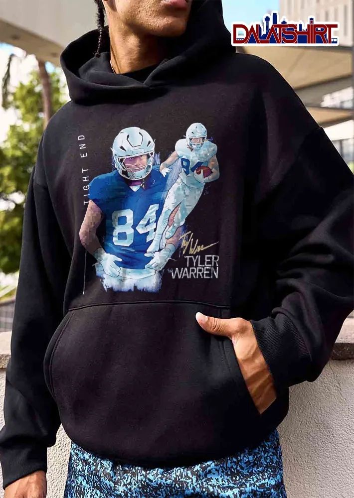 Tight End Tyler Warren Football Player Jersey 84 Action Collage shirt