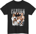 Personalised Bootleg T-Shirt – Retro Custom Rap with Name & Photos Gift Tee Top