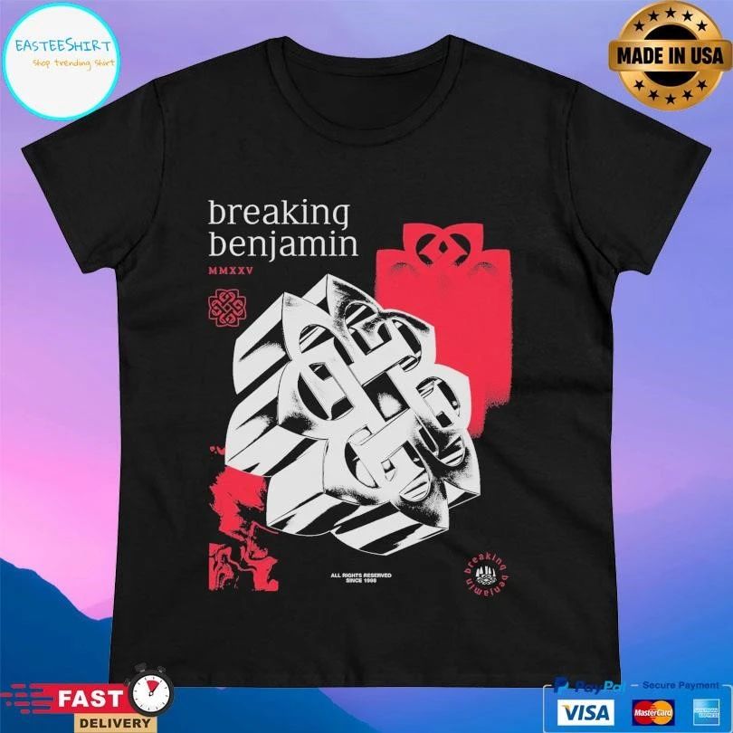 Breaking Benjamin MMXXV All Rights Reserved Since 1998 T-shirts