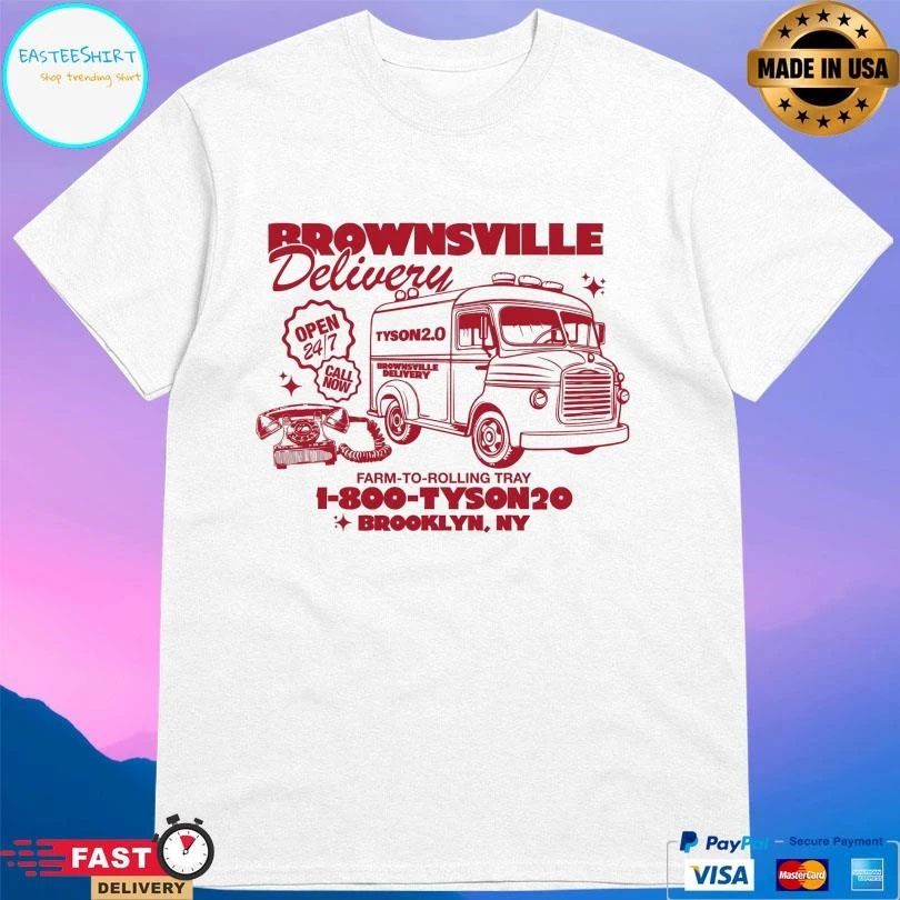 Brownsville Delivery Farm To Rolling Tray 1 800 Tyson20 Brooklyn Ny T-shirts