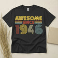 80th Birthday TShirt Born In 1946 80 Years Old 80th Birthday Gifts For Men Tee
