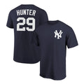 Catfish Hunter T-Shirt New York Yankees Player Name and Number Soft Jersey Tee