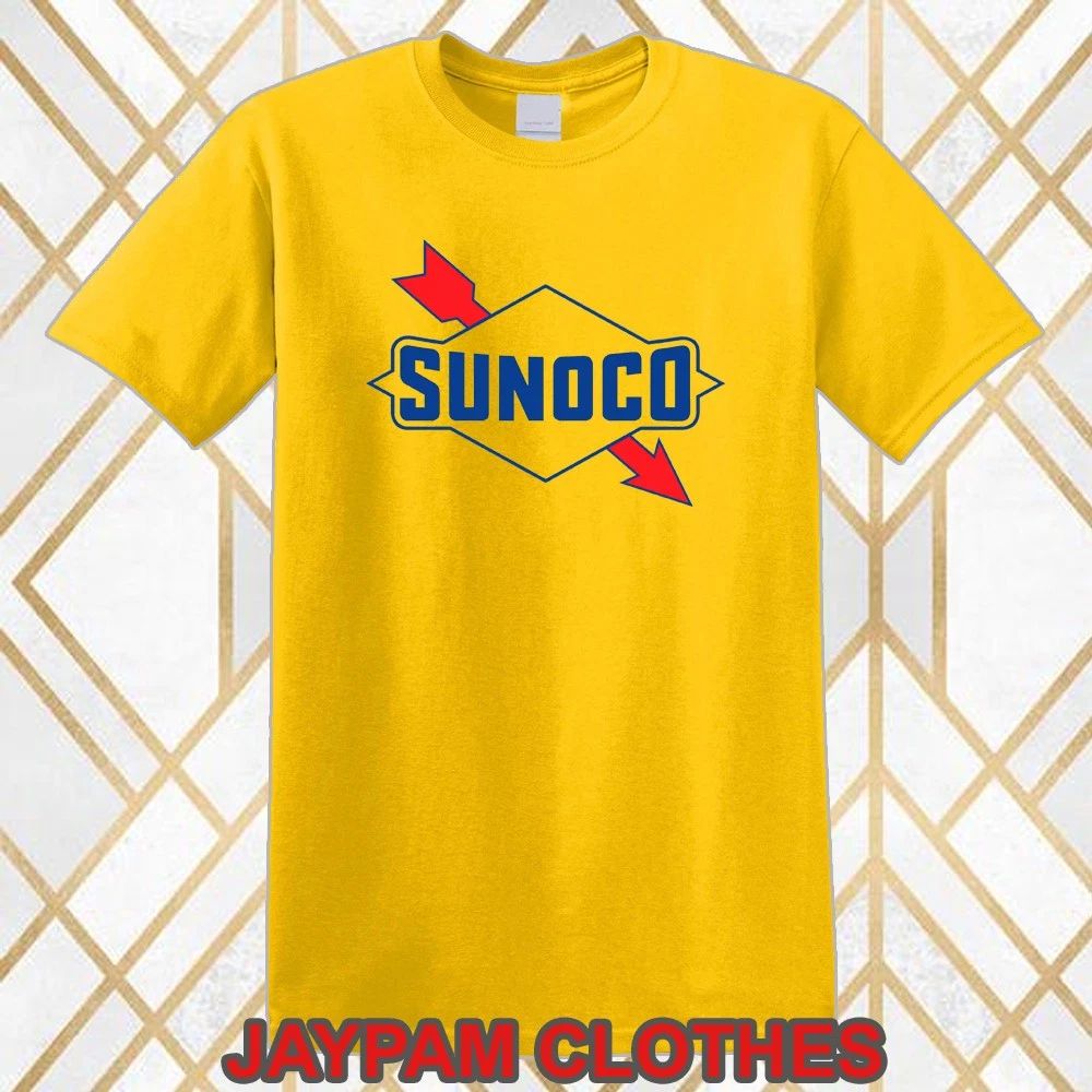 Sunoco Oil Racing Car Team Men's Yellow Size S - 5XL