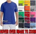 Gildan Mens Wicking T-Shirt Soft/Poly Performance NO SNAG S-XL, 2XL, 3XL NEW