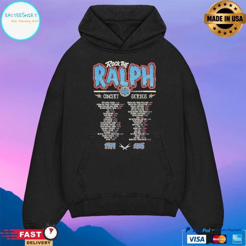 Rock The Ralph Concert Series 1974-2025 T-shirts