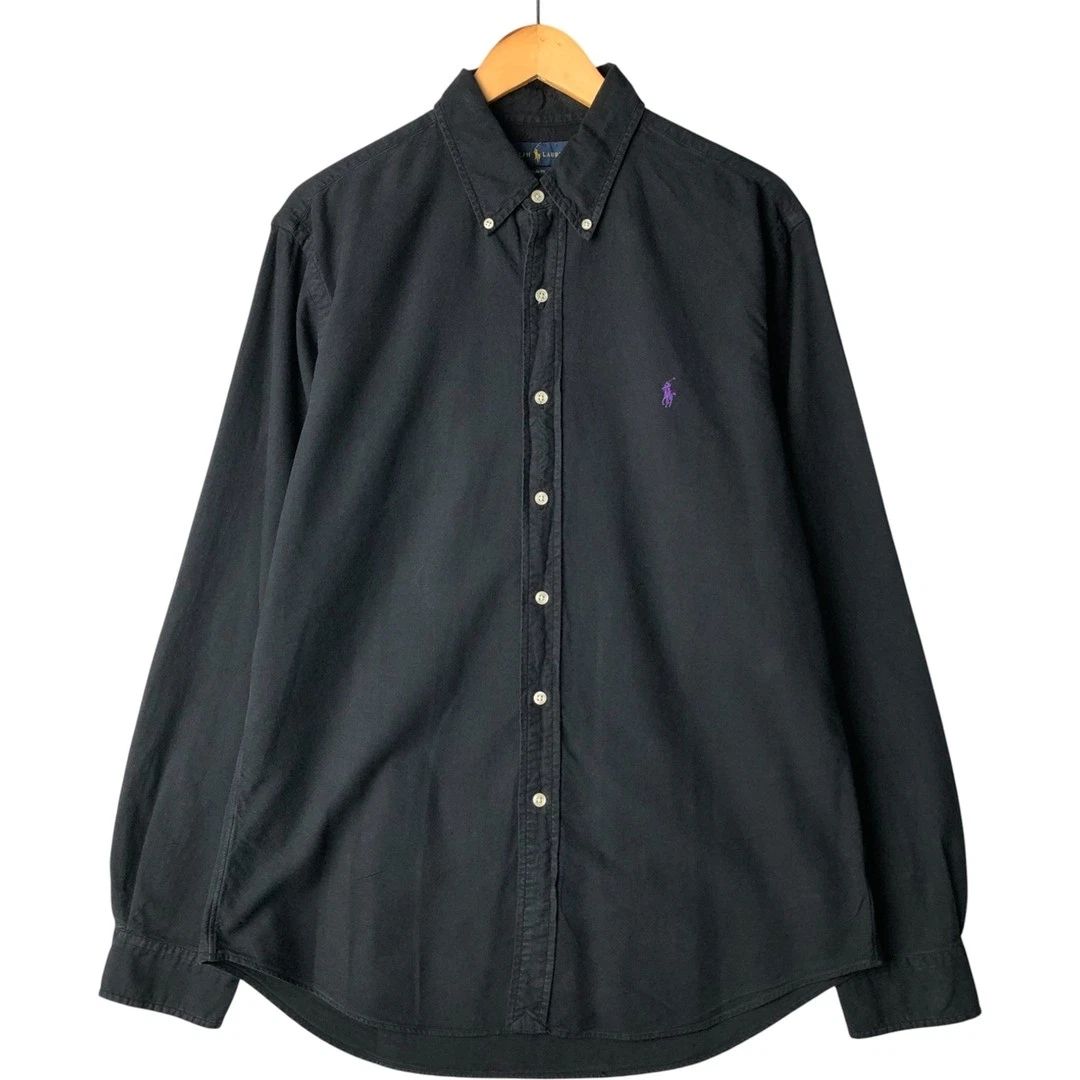 Ralph Lauren Slim Fit Long Sleeve Button Down Shirt Men L Japan