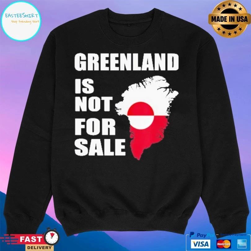 Greenland Is Not For Sale Greenland Map 2026 T-shirts
