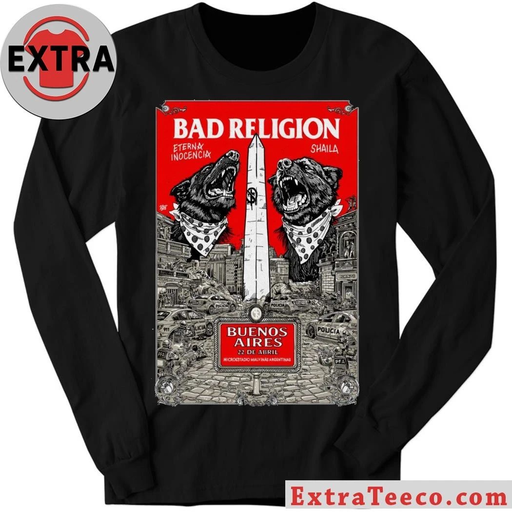 Bad Religion 4-22-2026 Buenos Aires Argentina Poster T-Shirt