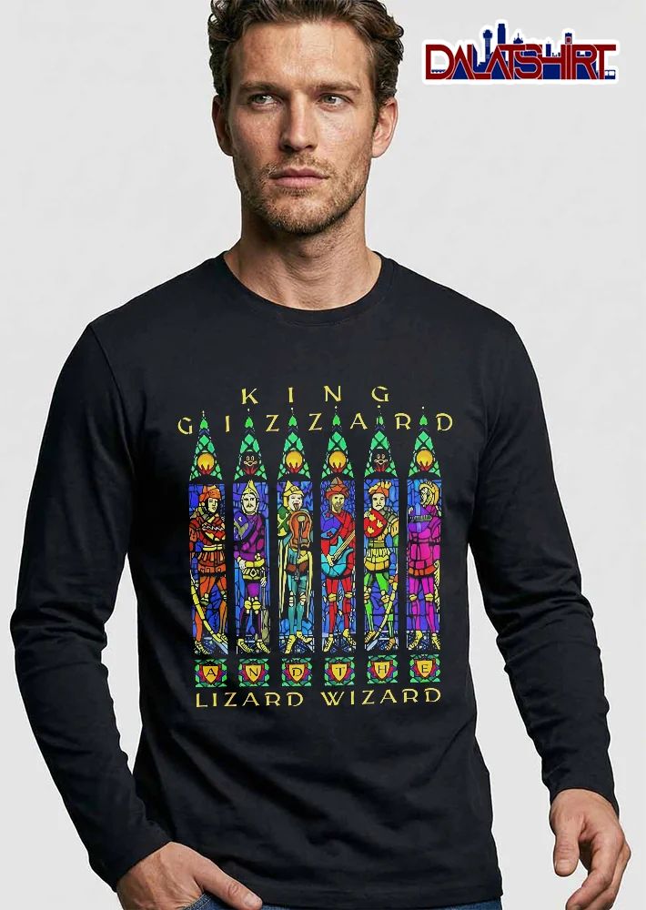 King Gizzard And The Lizard Wizard Six Knights Gothic Stained Glass Windows shirt