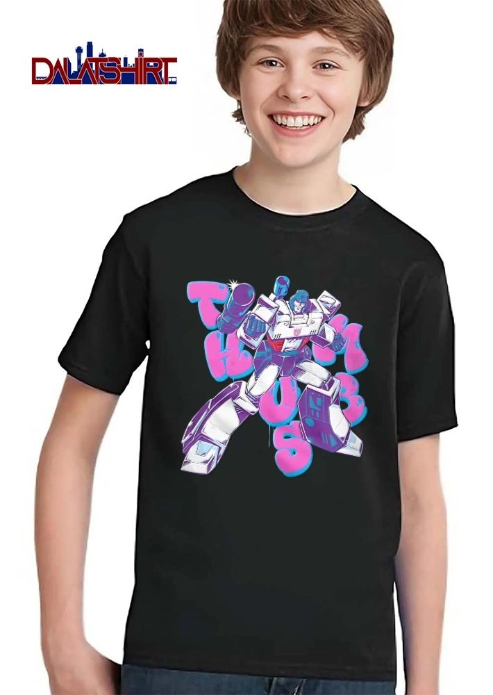Transformers The Boss G1 Megatron Pink Graffiti Bubble Letters Cartoon shirt