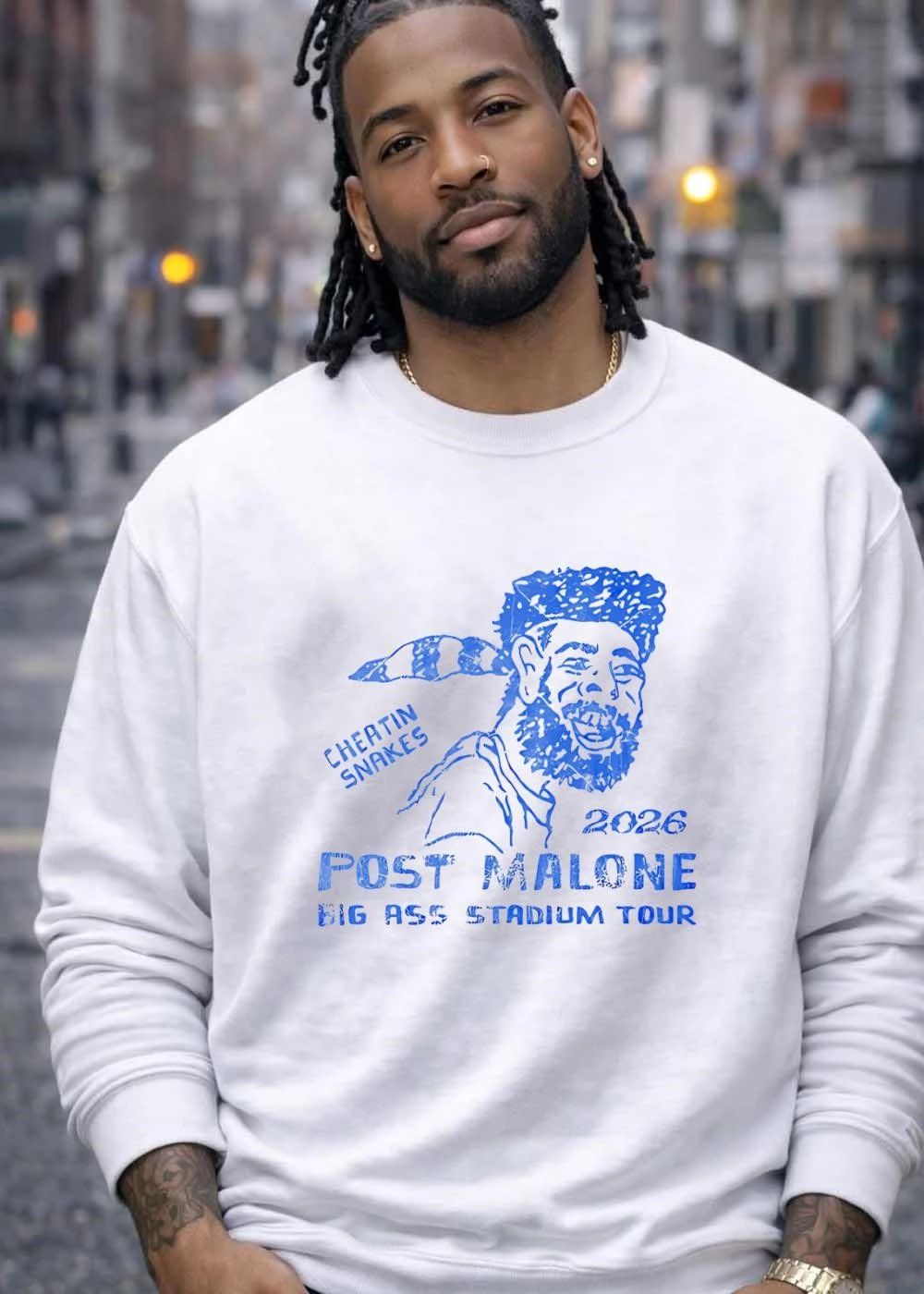 Cheatin Snakes Post Malone 2026 Big Ass Stadium Tour Graphic Shirt
