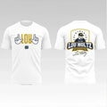 2026 Notre Dame Football Lou Holtz The Fighting Irish 2026 Notre Dame Football Lou Holtz 1937 – 2026 Signature Logo Two Sided Shirt