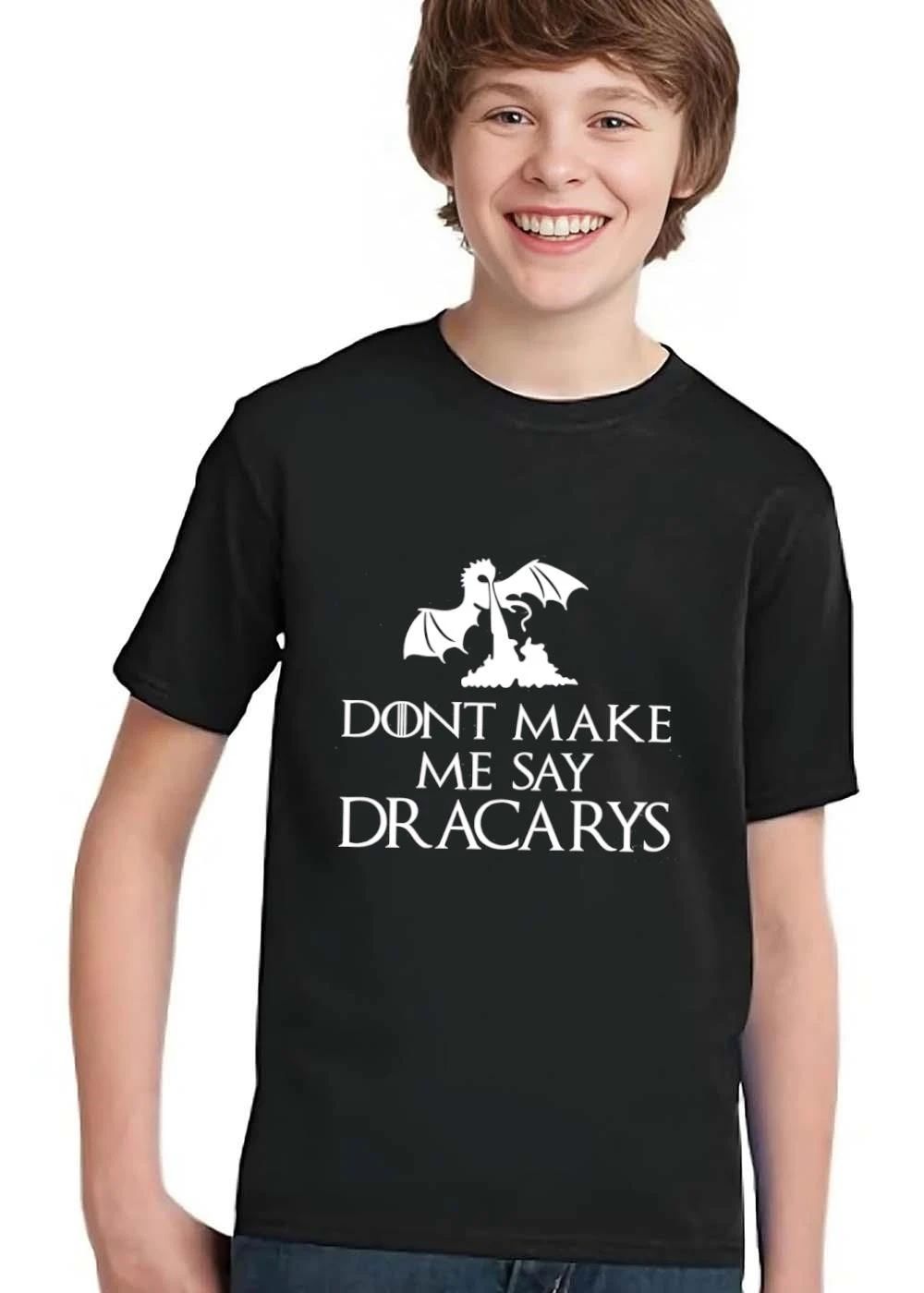Dont Make Me Say Dracarys Silhouette Dragon Breathing Fire shirt
