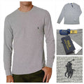 Polo Ralph Lauren Waffle Knit Long Sleeve Shirt Gray Size 2XL Mens NWT