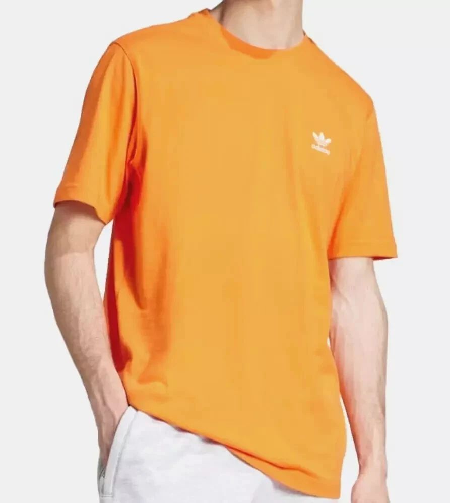 adidas Originals Trefoil T-Shirt #JY2647 ORANGE Retro OG Mens Sz Large