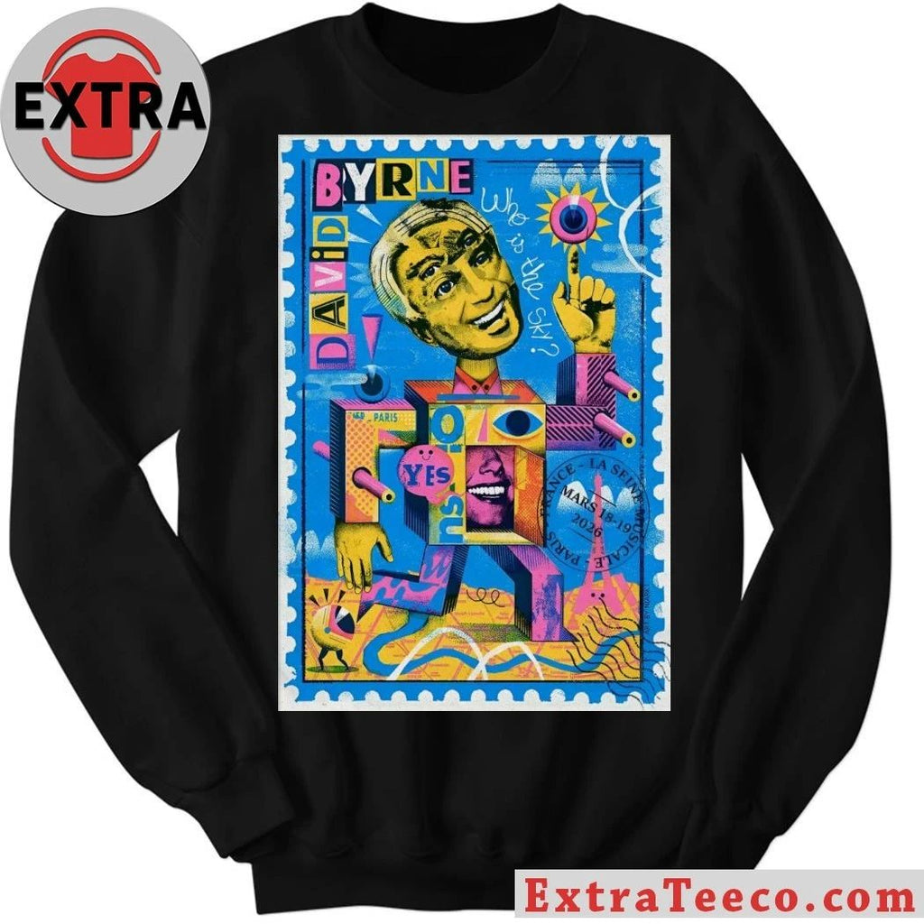 David Byrne Paris France March 18-19 2026 La Grande Seine Tour Poster Shirt
