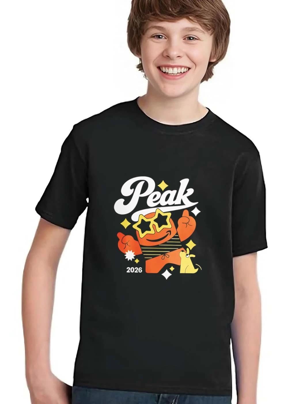 Peak 2026 Cartoon Figure Star Sunglasses Yellow Dog Sparkles shirt