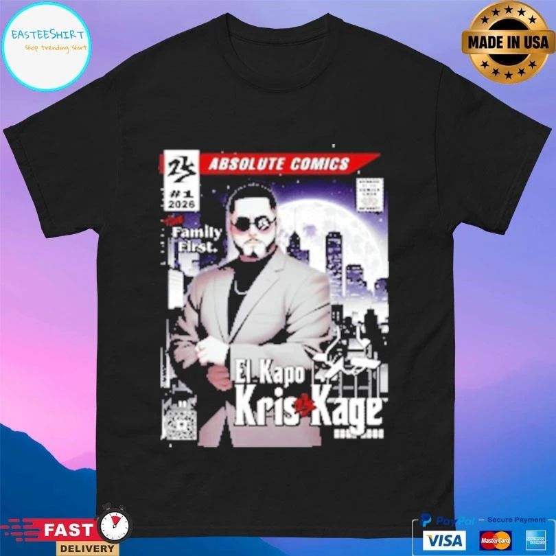 Absolute Comics 1 2026 The Family First El Kapo Kris Kage T-shirts