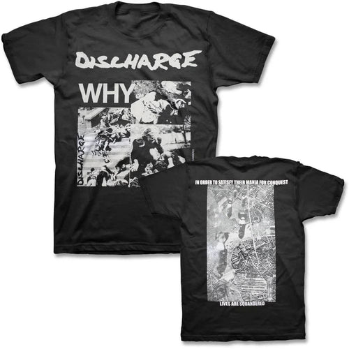 2 Sides Discharge Band Why Album Shirt Black Unisex S-5XL
